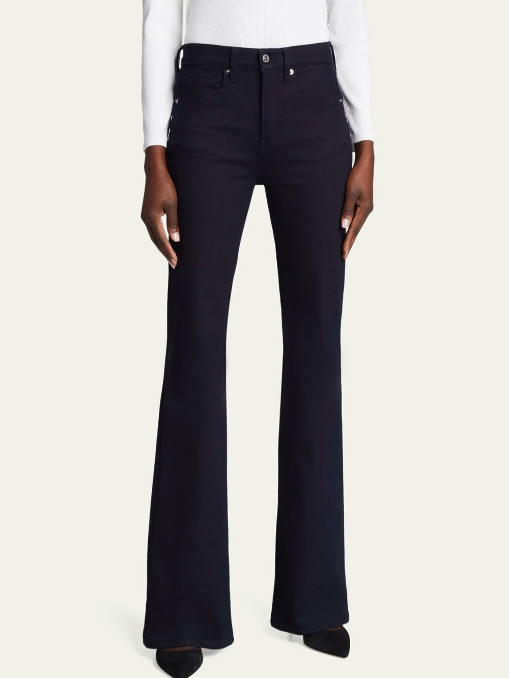 Veronica Beard Beverly Skinny Flare High Rise Jeans